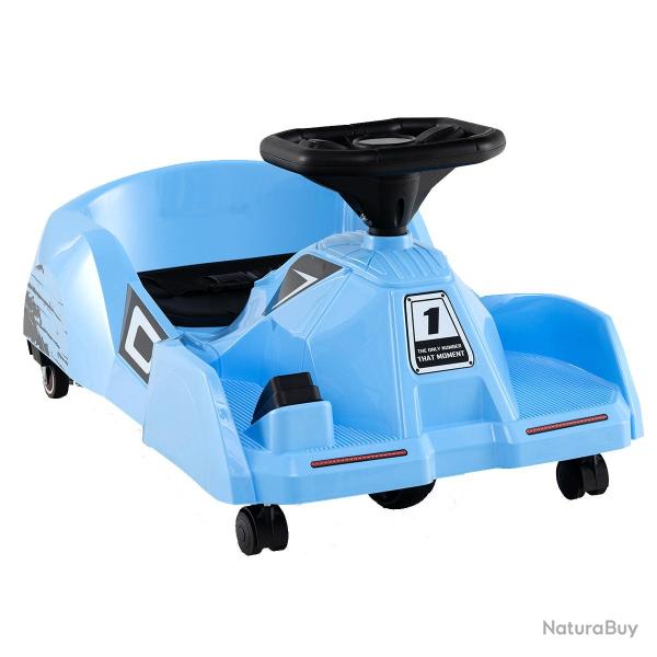 Kart de nettoyage �lectrique 79 x 46 x 37 cm t�l�commande 3 vitesses klaxon musique en PP bleu 20_0