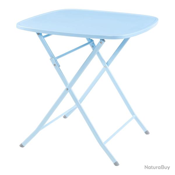 Table de jardin pliante 71 x 70 x 70 cm bleu ciel 03_0011038