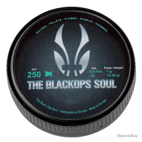 PLOMBS THE BLACK OPS SOUL CAL.5.5MM � T�TE PLATE BOITE DE 250