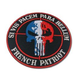 Patch brod&eacute; French Patriot 85 mm