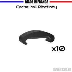 10 Caches rail picatinny Bomb&eacute; - Lot de 10