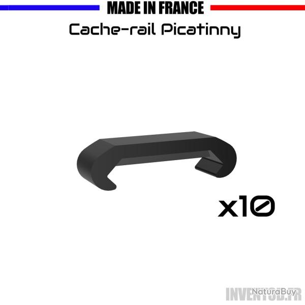 10 Caches rail picatinny Plat - Lot de 10