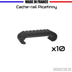 10 Caches rail picatinny Rainure - Lot de 10