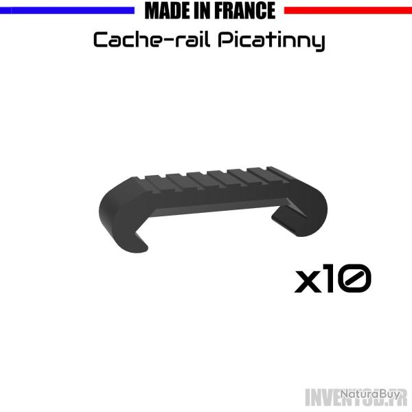 10 Caches rail picatinny Rainure - Lot de 10