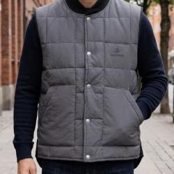 WINCHESTER DOCK2G -- Doudoune sans manches gris fonc&eacute; : isolation thermique et pan protecteur XL
