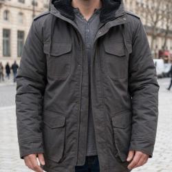 WINCHESTER NETWORK1G Parka matelass&eacute;e gris isolation thermique et confort coton