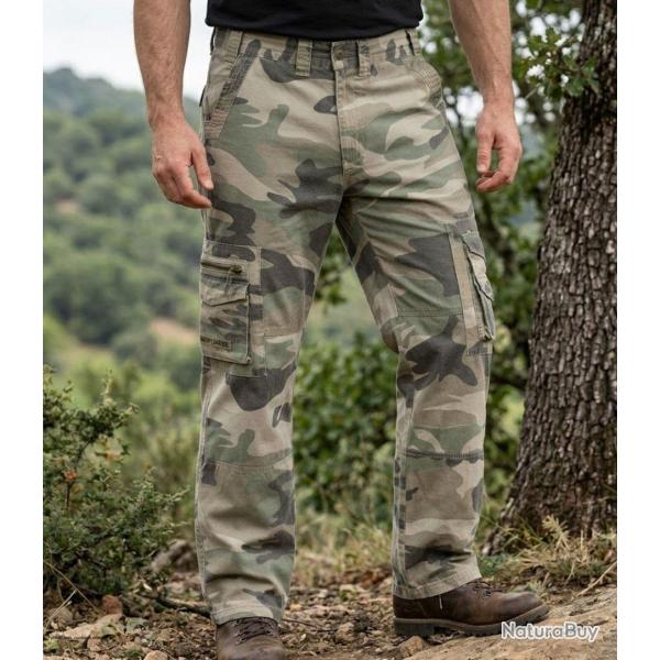 MAYFLOWER SE9020C Pantalon cargo camouflage 100 coton robustesse et style baroudeur
