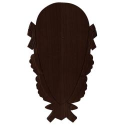 Plaque troph&eacute;e cerf 43x27cm (Couleur: fonc&eacute;)