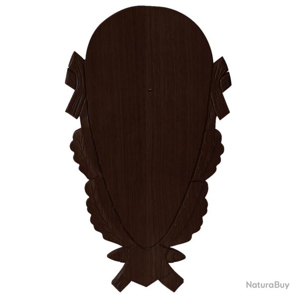 Plaque troph�e cerf 43x27cm (Couleur: fonc�)