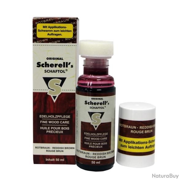 Flacon d'huile pour crosse Schaft�ll brun/rouge (Mod�le: Flacon 50 ml)