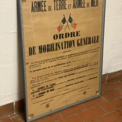 Affiche ORDRE de MOBILISATION GENERALE 1914