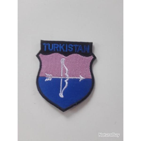 INSIGNE EN TISSU  DES VOLONTAIRES DU TURKISTAN