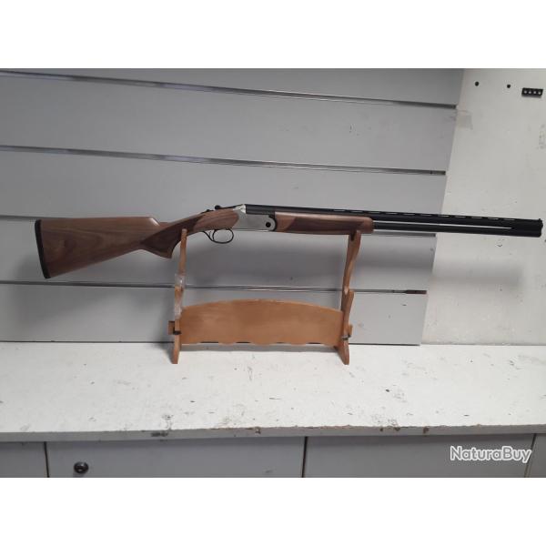 Fusil superpose Huglu LUGER cal.28/76 bois can.71cm + malette top affaire a saisir