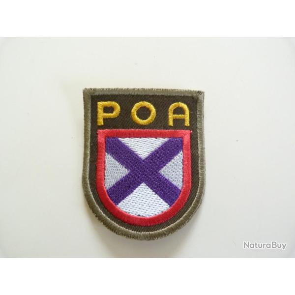 INSIGNE TISSU DES VOLONTAIRES ETRANGERS "POA" RUSSIE
