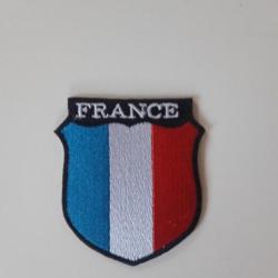INSIGNE EN TISSU "FRANCE"MODELE DES VOLONTAIRES FRAN&Ccedil;AIS