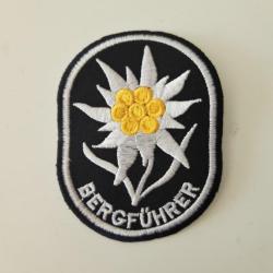 TRES BELLE R&Eacute;PLIQUE DE L INSIGNE EN TISSU  DES TROUPES DE MONTAGNE.