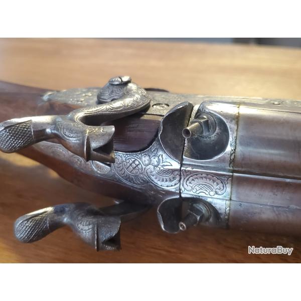Vente fusil de chasse calibre 16 � poudre noire pour collectionneurs, tr�s balle arme en tr�s bon �t