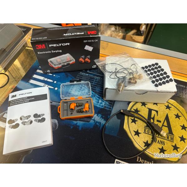 Bouchons de protection auditive EEP 100 Orange - 3M PELTOR