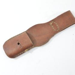 Copie gousset cuir brun de baionnette Italienne carcano 1891  et d&eacute;riv&eacute;s. Italie WW1 WW2
