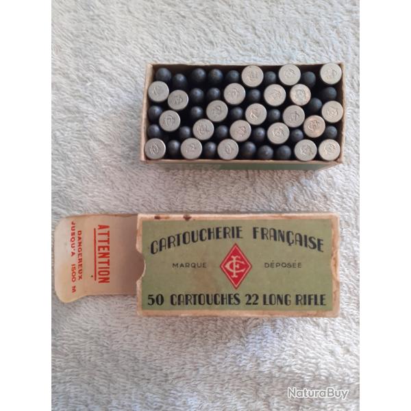 1 boite de 50 cartouches 22 LR de la cartoucherie fran�aise