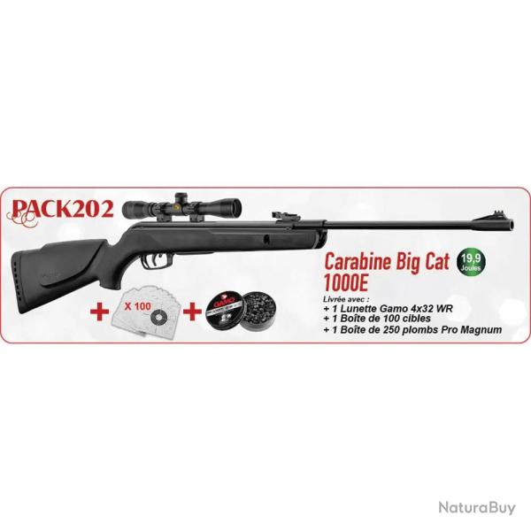 Pack No�l carabine Big Cat 1000E IGT Gamo