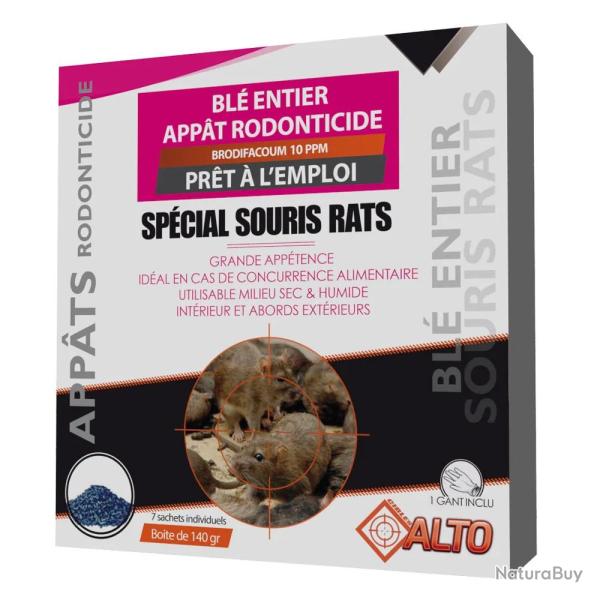 Raticide / souricide ALTO bl� brodifacum 140g