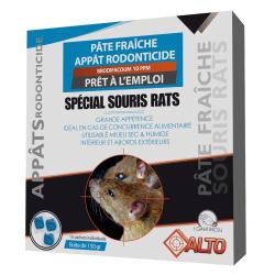 P&acirc;te fraiche ALTO raticide/souricide 150g brodifacoum