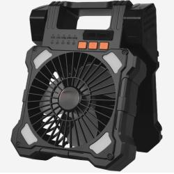 Ventilateur Solaire Camping Rechargeable 20000 mAh  Portable Silencieux 20 cm avec &Eacute;clairage LED