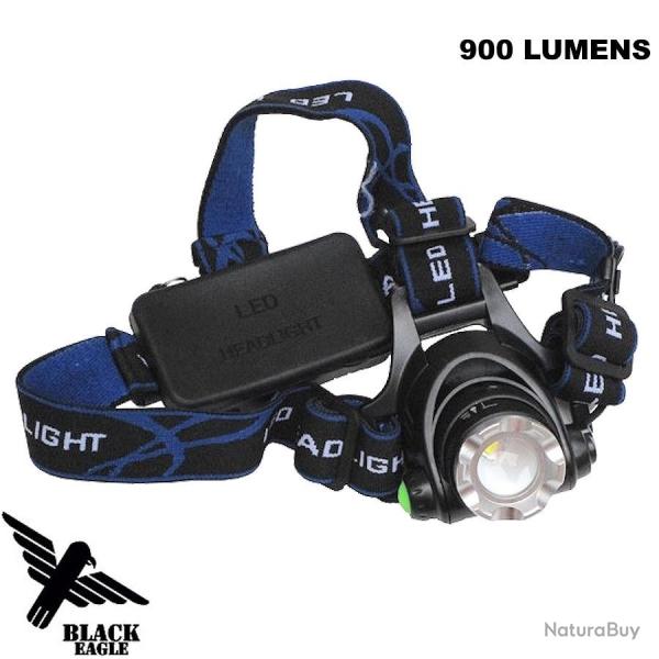 Lampe Frontale Paintball XML-T6 900 Lumens - Black Eagle