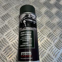 Bombe de peinture militaire 400 ml couleur forest green vert foret  fosco industries