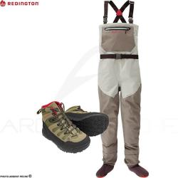 Pack Waders REDINGTON Sonic-Pro GREY + chaussures Forge caoutchouc M