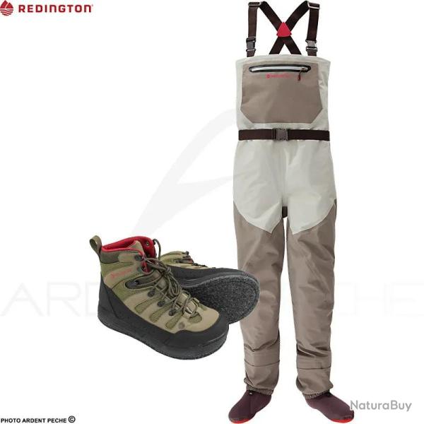 Pack Waders REDINGTON Sonic-Pro GREY + chaussures Forge feutre M