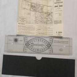 R&egrave;gle rapporteur navigation Aviation et Marine