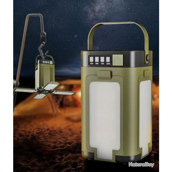 Lampe de Camping Solaire 2000 mAh depliable