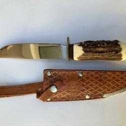 Ancien couteau de chasse allemand Anton wingen jr solingen