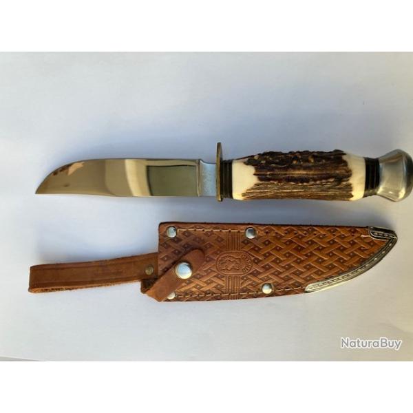 Ancien couteau de chasse allemand Anton wingen jr solingen