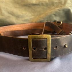 Ceinturon Baudrier Officier en cuir