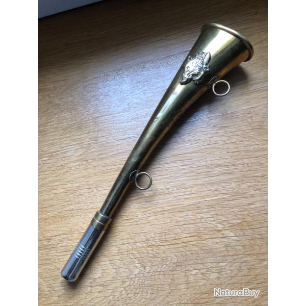 Corne de chasse d�cor sanglier