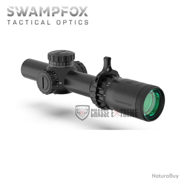 Lunette LPVO SWAMPFOX Tomahawk II 1-6x24 SFP Red Fiber Optic MIL 34mm