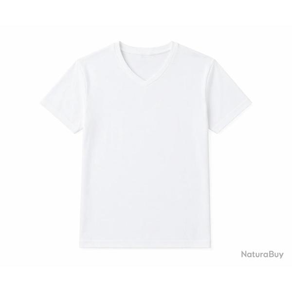 Tee-shirt col V Eminence (manches courtes homme Pur coton) XL/112