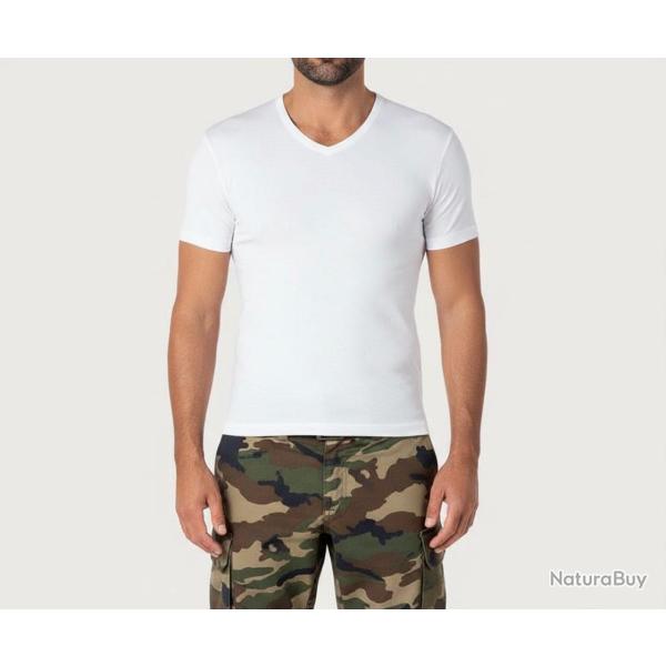 Tee-shirt col V Eminence (manches courtes homme Pur coton) M/96