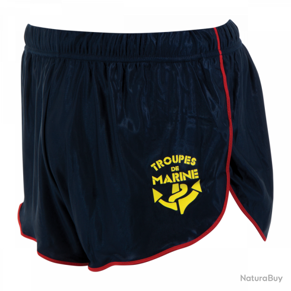 Short militaire Troupes de Marine noir - Cooldry s�rigraphie XL