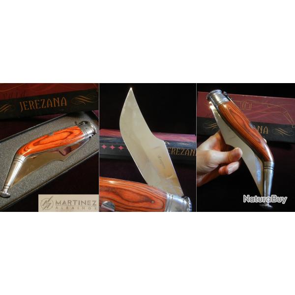 JEREZANA MARTINEZ - GRAND COUTEAU NAVAJA EN COFFRET