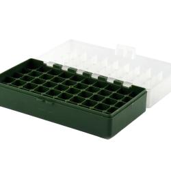 BOITE DE RANGEMENT VERTE 50 MUNITIONS CAL 45 ACP
