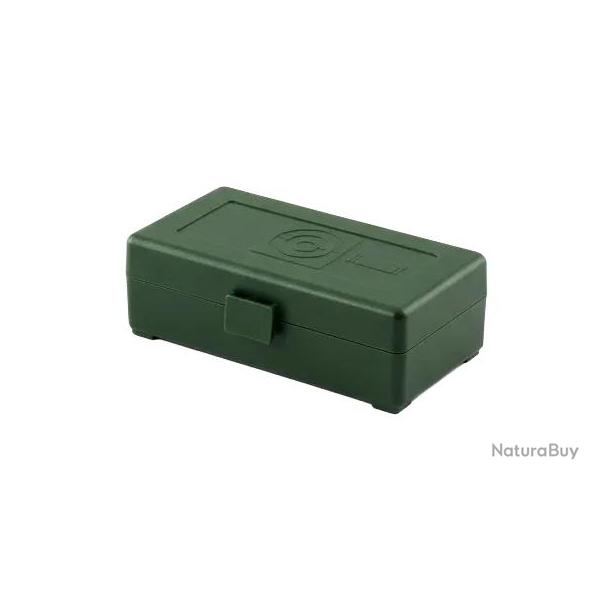 BOITE DE RANGEMENT VERTE 50 MUNITIONS CAL 9MM