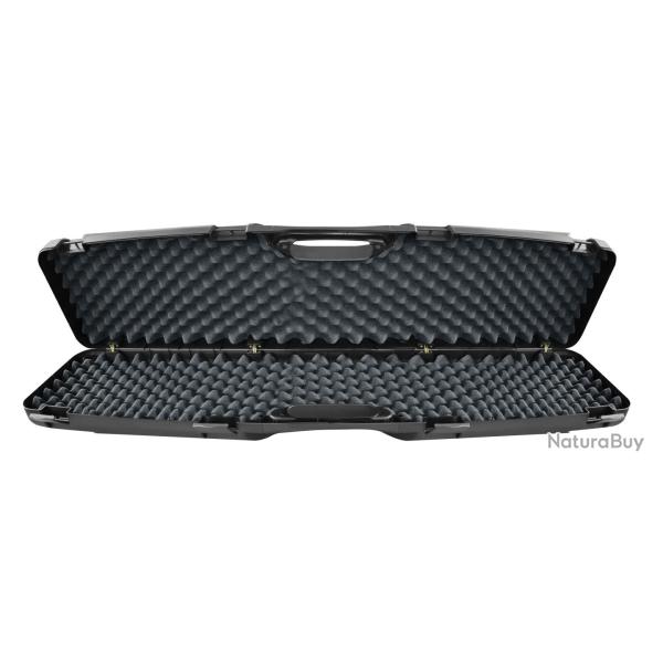 MALLETTE POUR ARME, FERMETURE 4 ATTACHES, MOUSSE ALVEOLEE, 110X25X11 CM