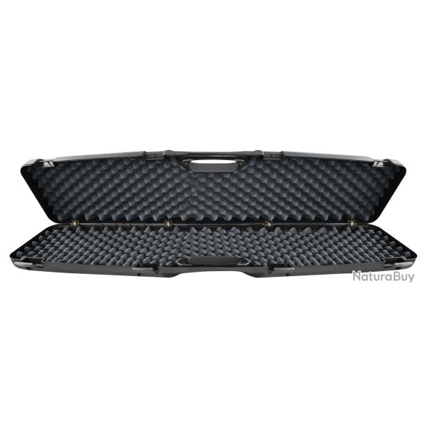 MALLETTE POUR ARME, FERMETURE 4 ATTACHES, MOUSSE ALVEOLEE, 125X25X11 CM