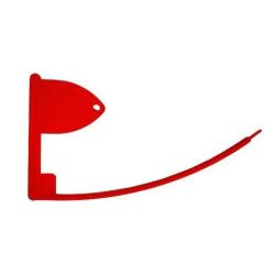 TEMOIN DE CHAMBRE VIDE PISTOLET &Oslash;4MM, L130MM, ROUGE