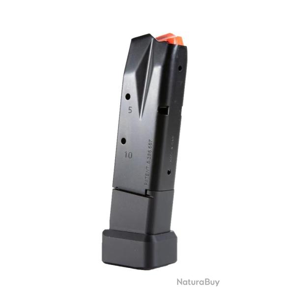 CHARGEUR 10 CPS Q5, Q4, PPQ WALTHER 9X19, RALLONGE CHARGEUR ALU - NOIR