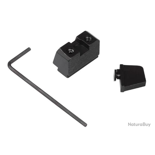 ENSEMBLE ORGANES DE VISEE POUR SILENCIEUX, NOIR MAT, EXTRA HAUT - PDP